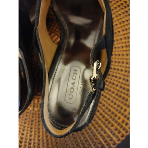 Coach Wedges Sandals Size 7.5 - Picture 6 of 6